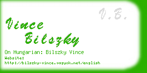 vince bilszky business card